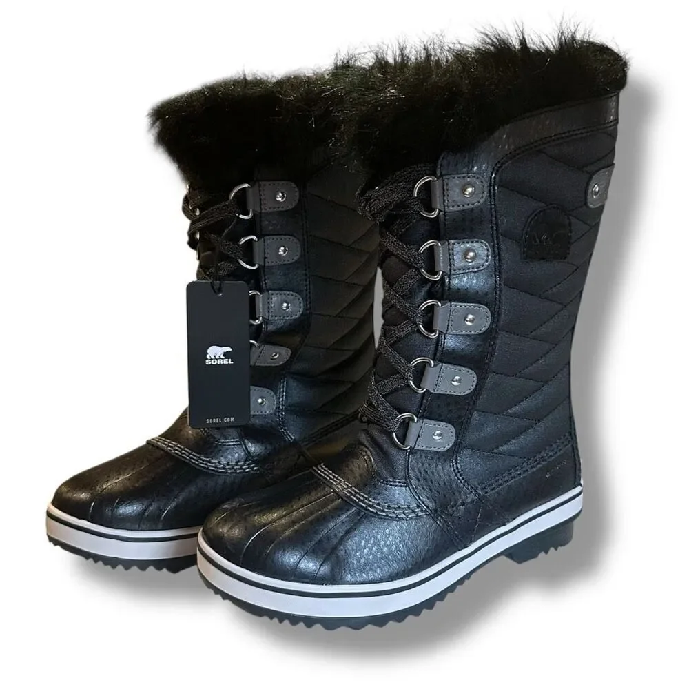 SOREL Insulated Tofino II Waterproof Faux Fur Winter Snow Boots Youth Big Kids S